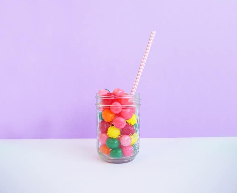 candy in a jar