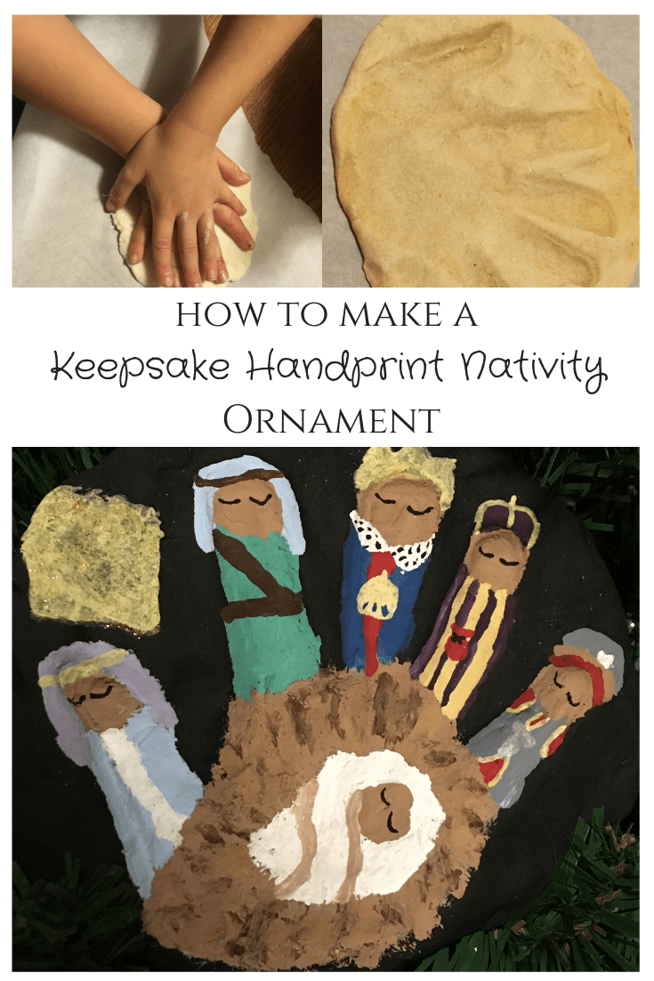 how to make a keepsake handprint nativity ornament