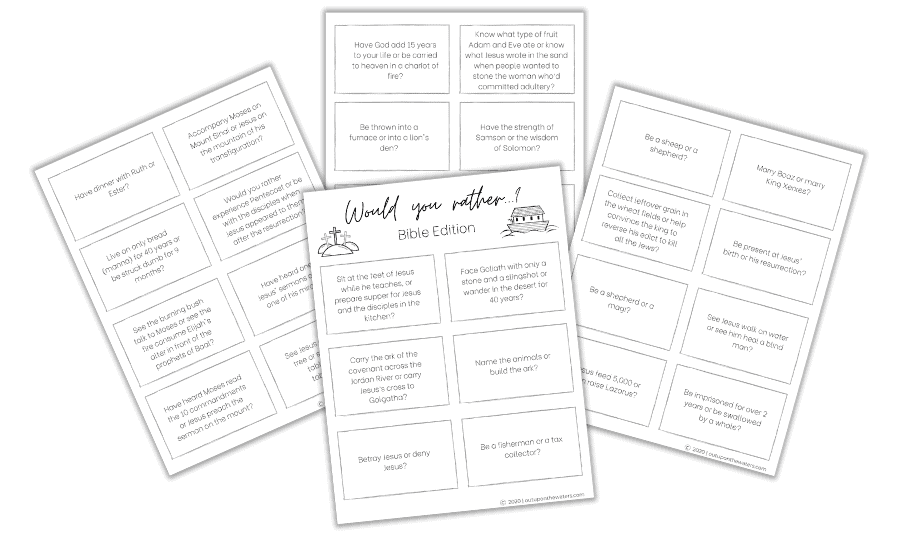 Would You Rather Bible Questions Preview