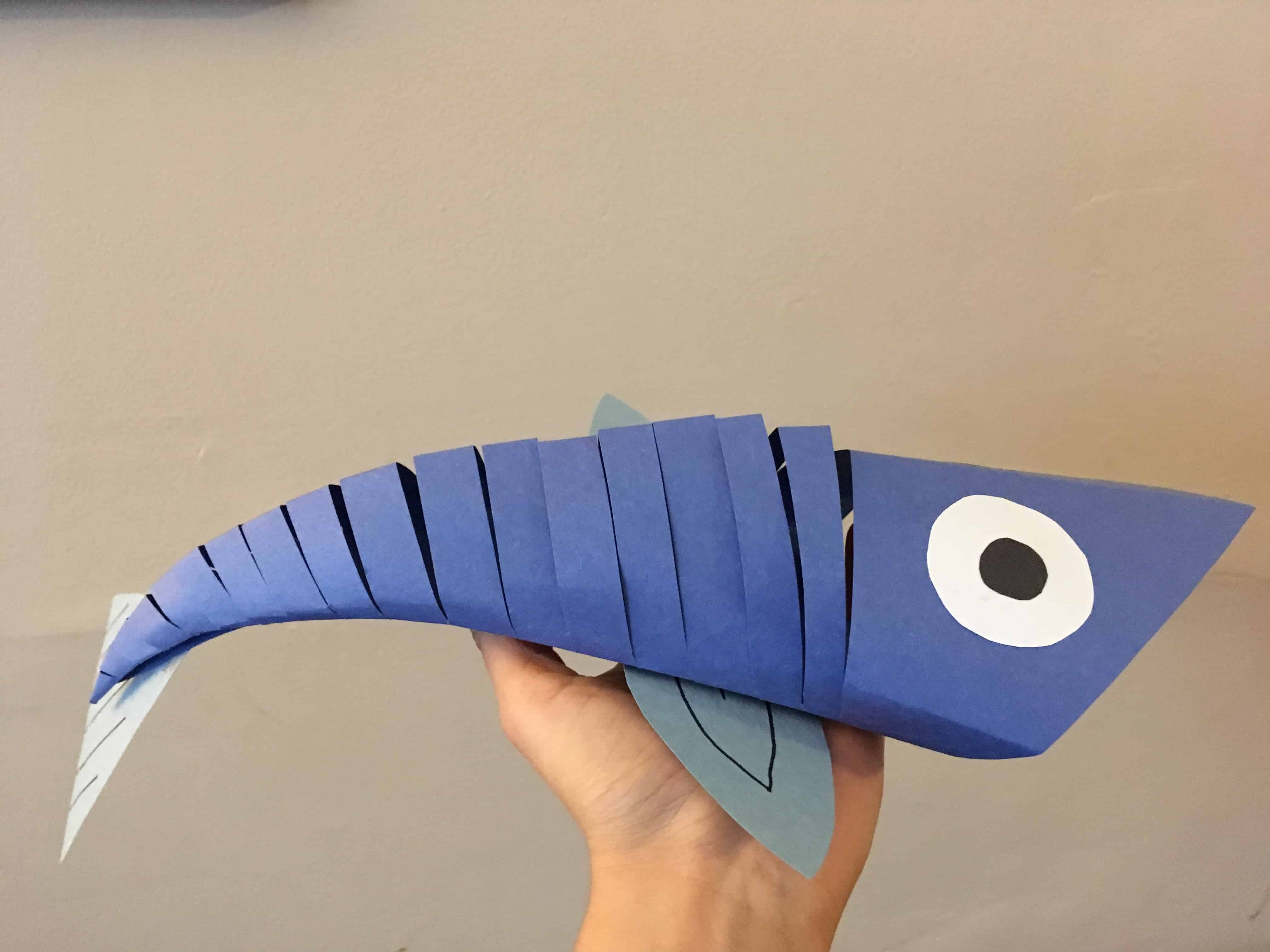 Easy Paper Fish Craft For Kids Out Upon The Waters