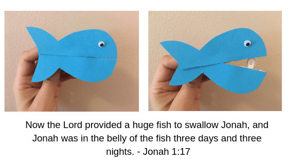 Jonah and the whale craft for kids