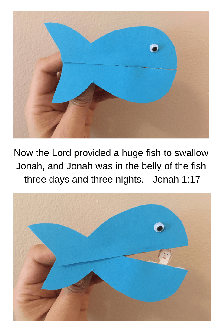 jonah and the whale easy bible craft for kids