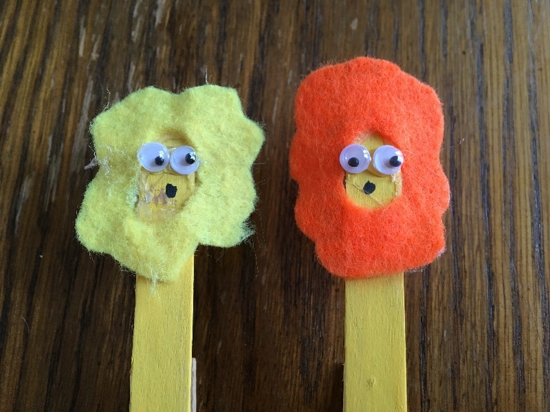 popsicle stick lions noah's ark craft