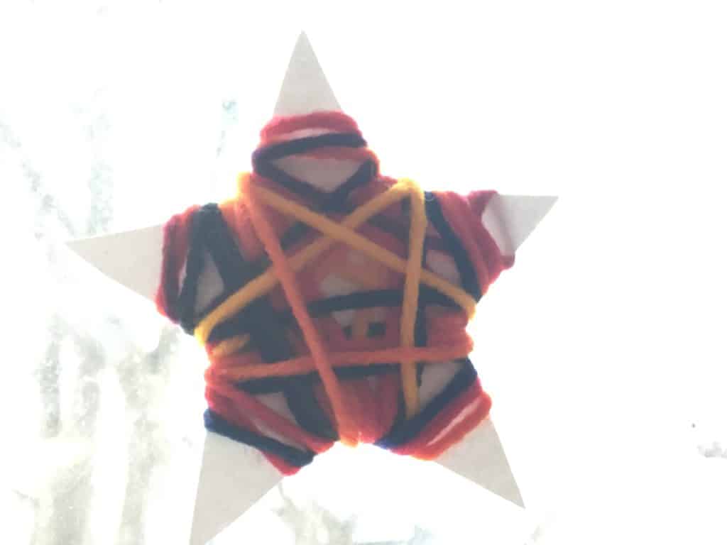 yarn wrapped star