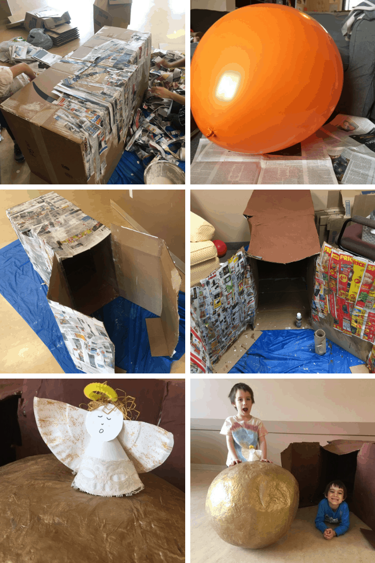 DIY paper mache empty tomb