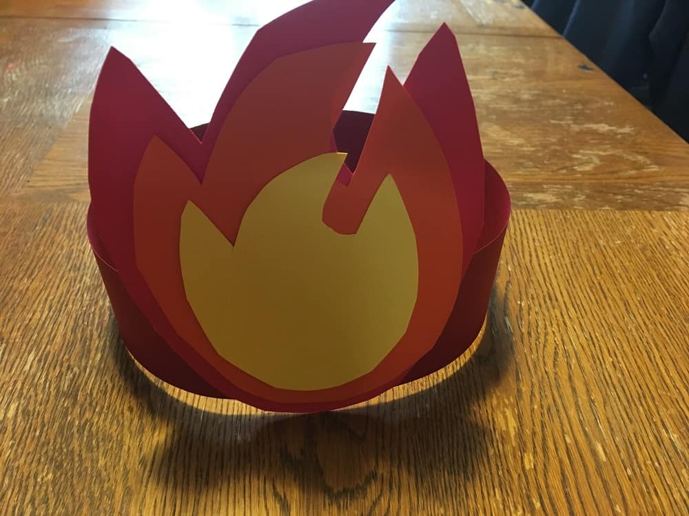 pentecost headband paper craft