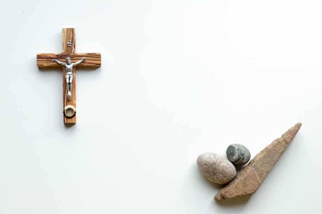 cross on white background