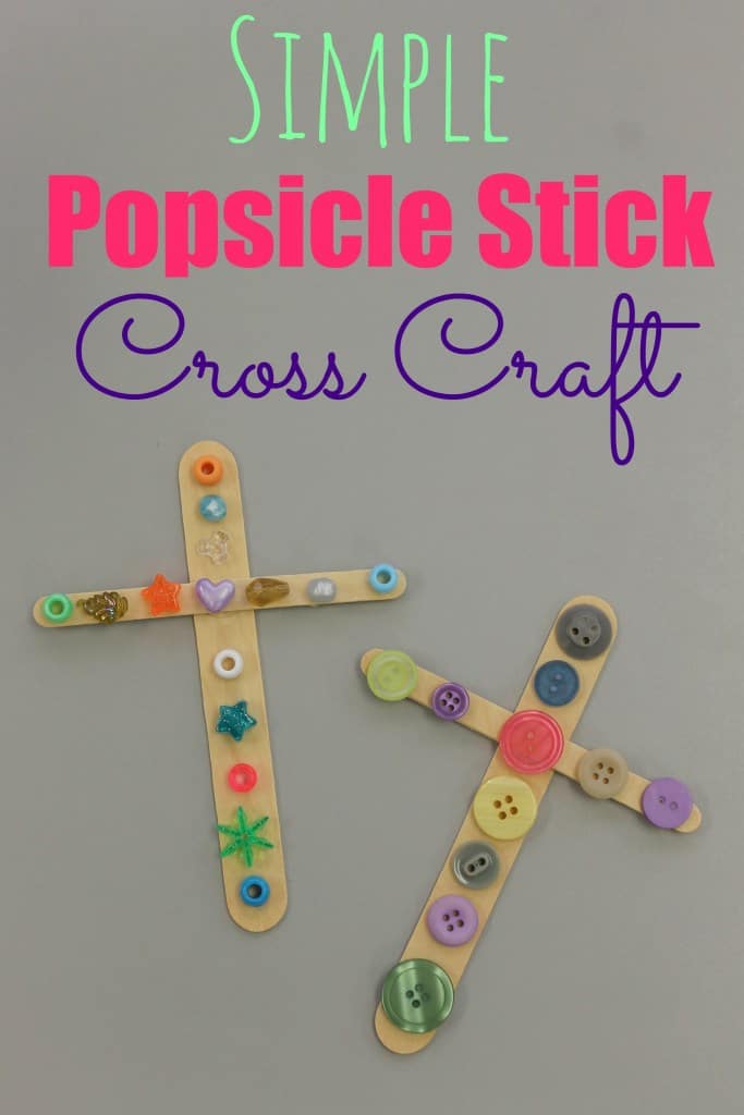 popsicle stick cross craft – Out Upon the Waters