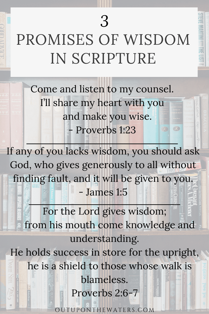 God's promises about wisdom