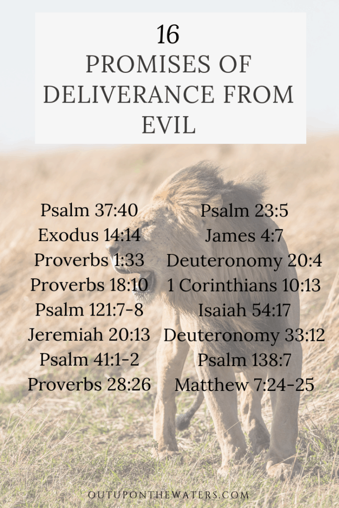 scripture passages about deliverance from evil