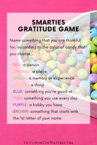 smarties gratitude game