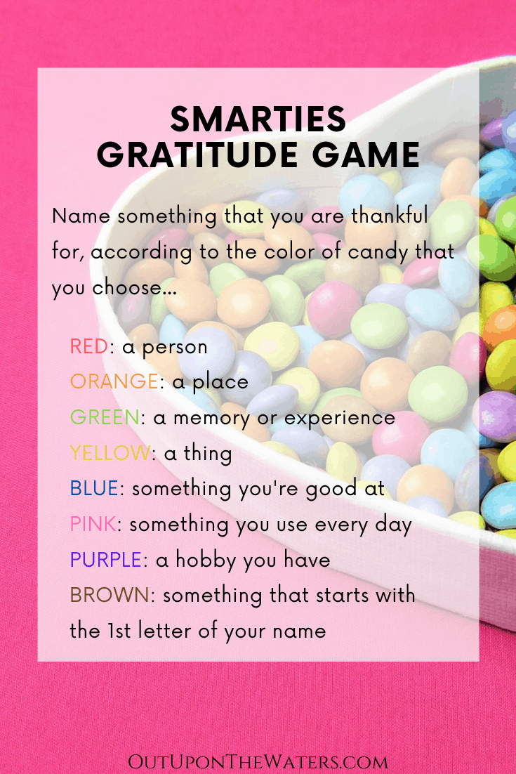 smarties gratitude game