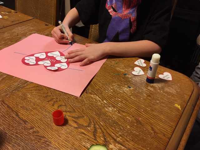 Valentines day Christian kids craft