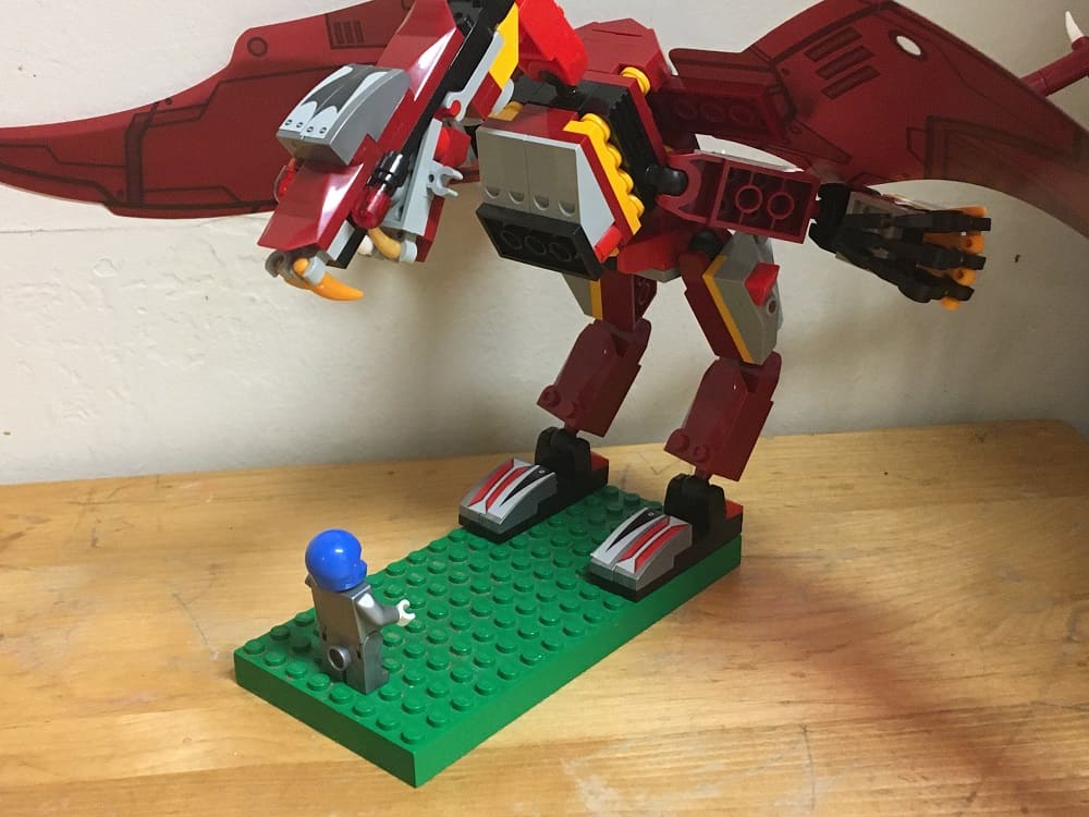 David and Goliath in Lego