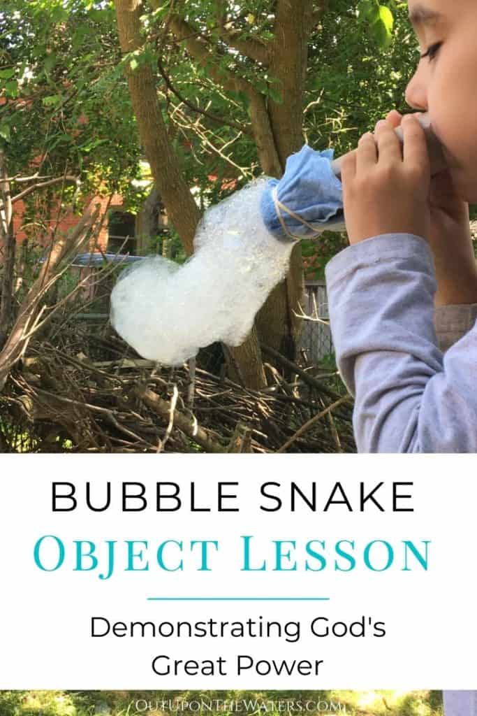 Bubble Snake Object Lesson for kids