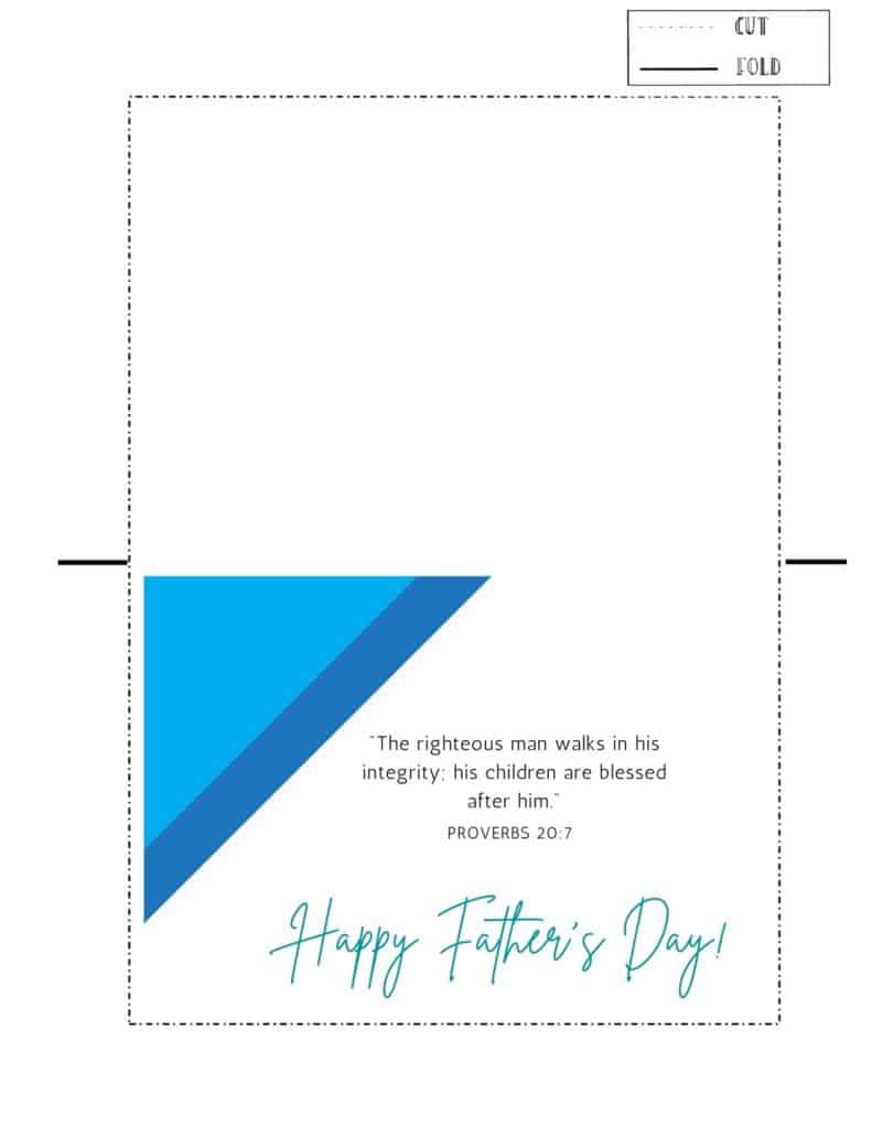 Bible verse Father's Day card