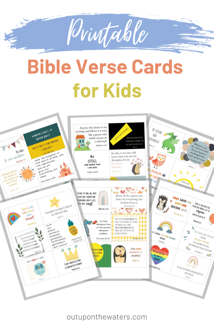 Printable Bible verse cards for kids