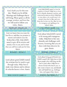 18 Powerful Back to School Prayers with Bible Verses - Out Upon the Waters