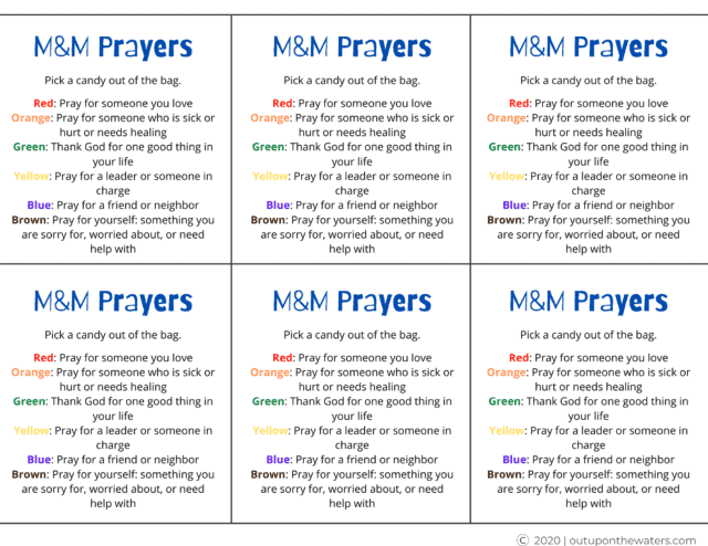 The Skittles Prayer + Other Candy Prayers for Kids - Out Upon the Waters