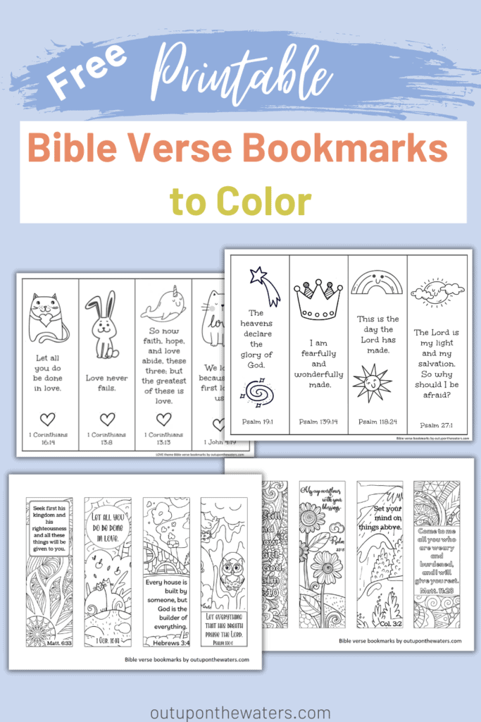 Bible verse coloring bookmarks free printable