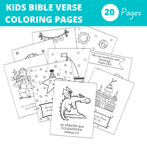 Bible Verse Coloring Bookmarks Graphic by SummerEllenDesigns