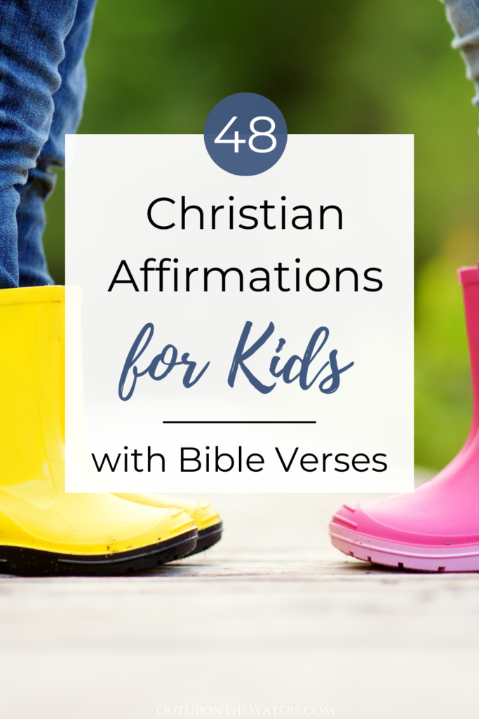Christian affirmations for kids with Bible verses