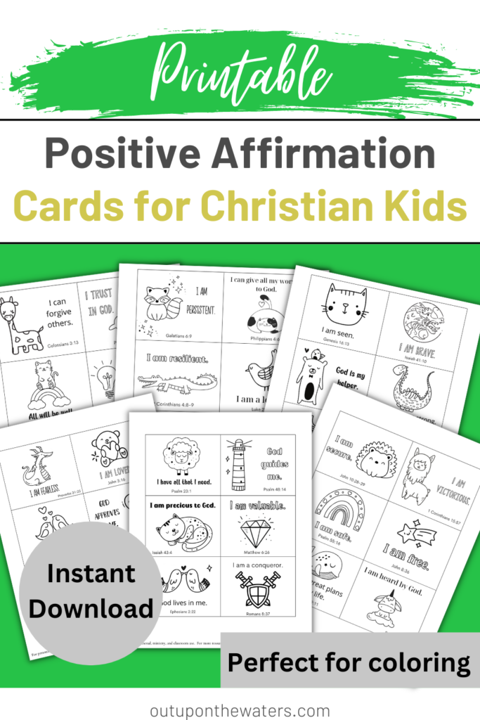 Biblical Affirmations for Kids - Out Upon the Waters