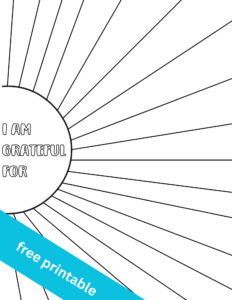 free printable gratitude tracker journal page