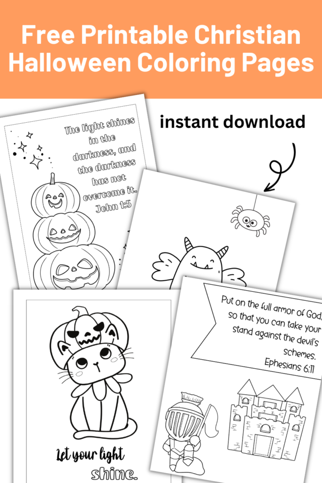 Free Printable Christian Halloween Coloring Pages - Out Upon the Waters