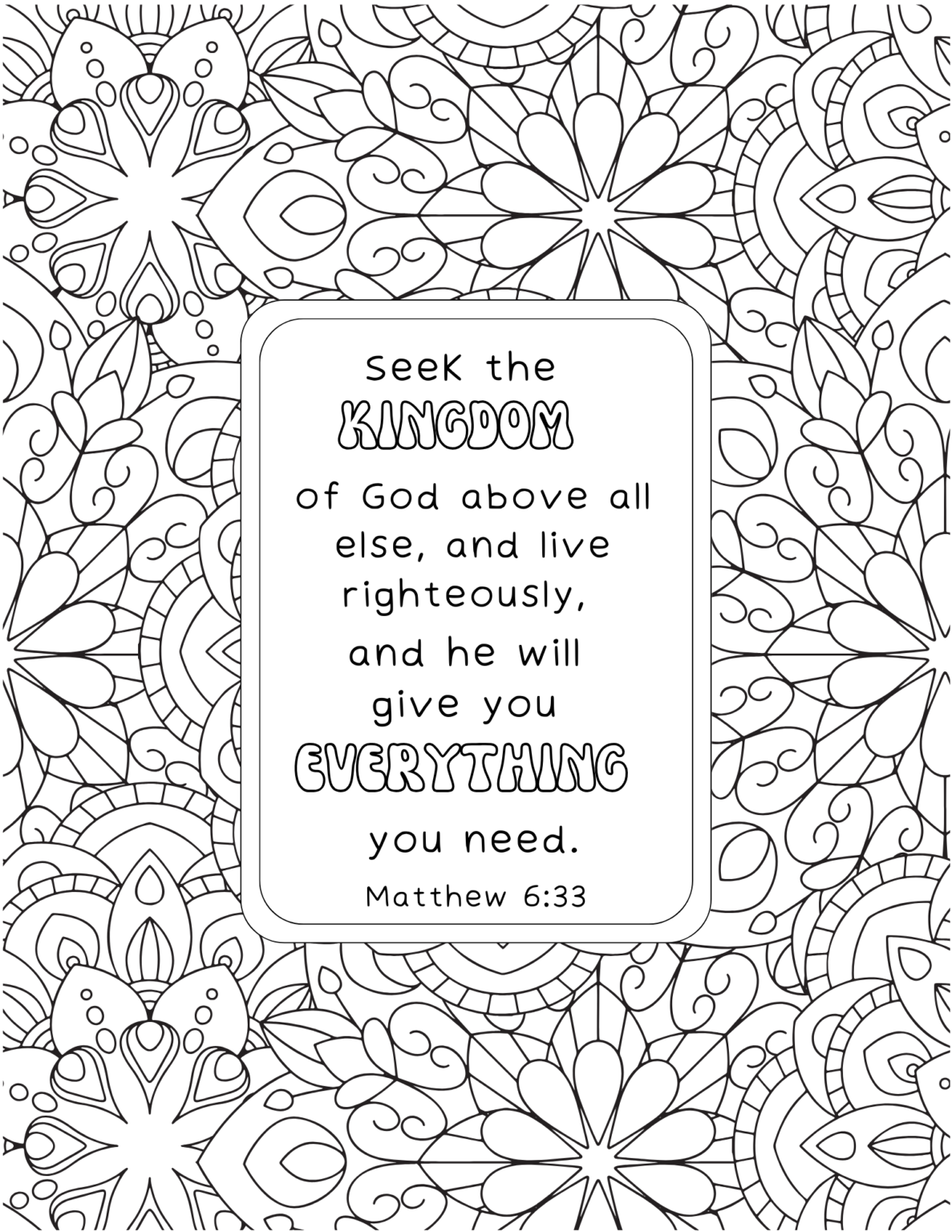 Free Printable Bible Verse Coloring Pages - Out Upon the Waters