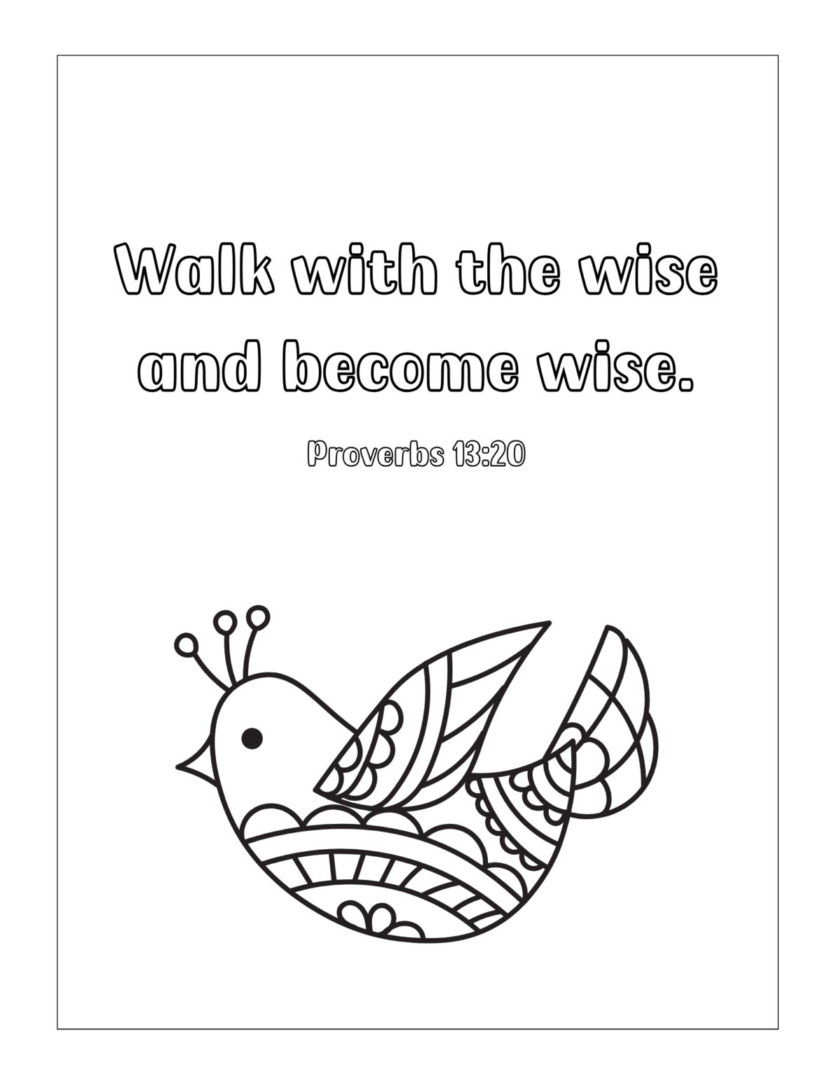 Free Printable Bible Verse Coloring Pages - Out Upon the Waters