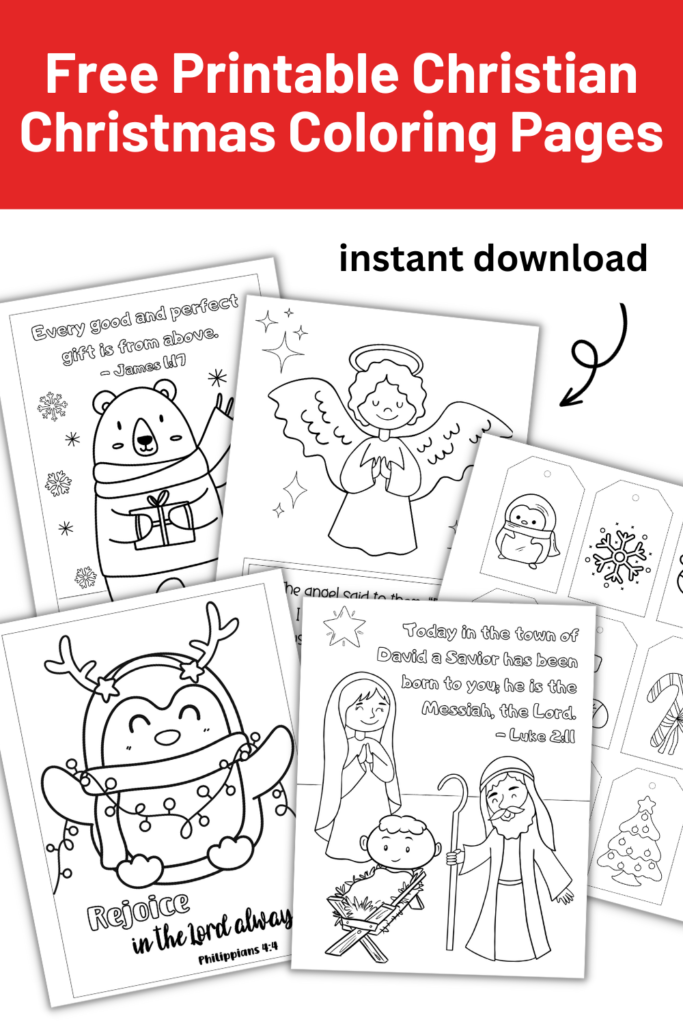 printable Christian Christmas coloring pages