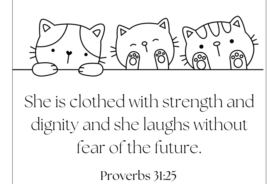 proverbs 31 coloring page for kids
