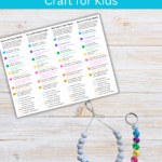 our father prayer beads and printable